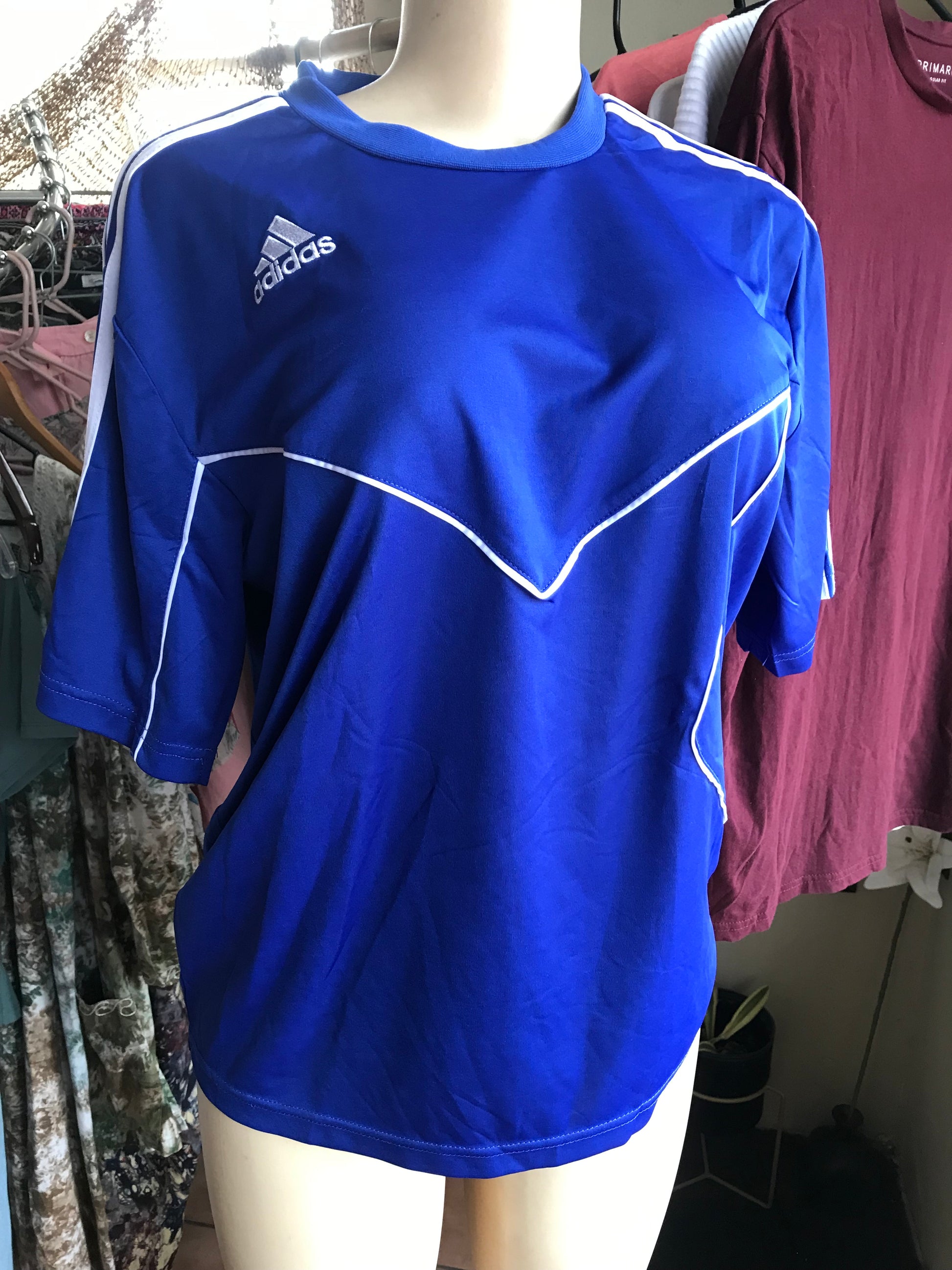 Adidas blue sport t shirt mens... L/XL