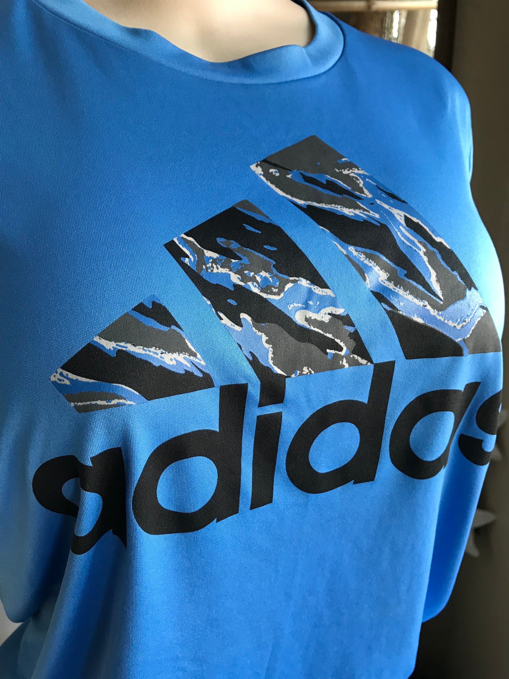 Blue Adidas tee unisex