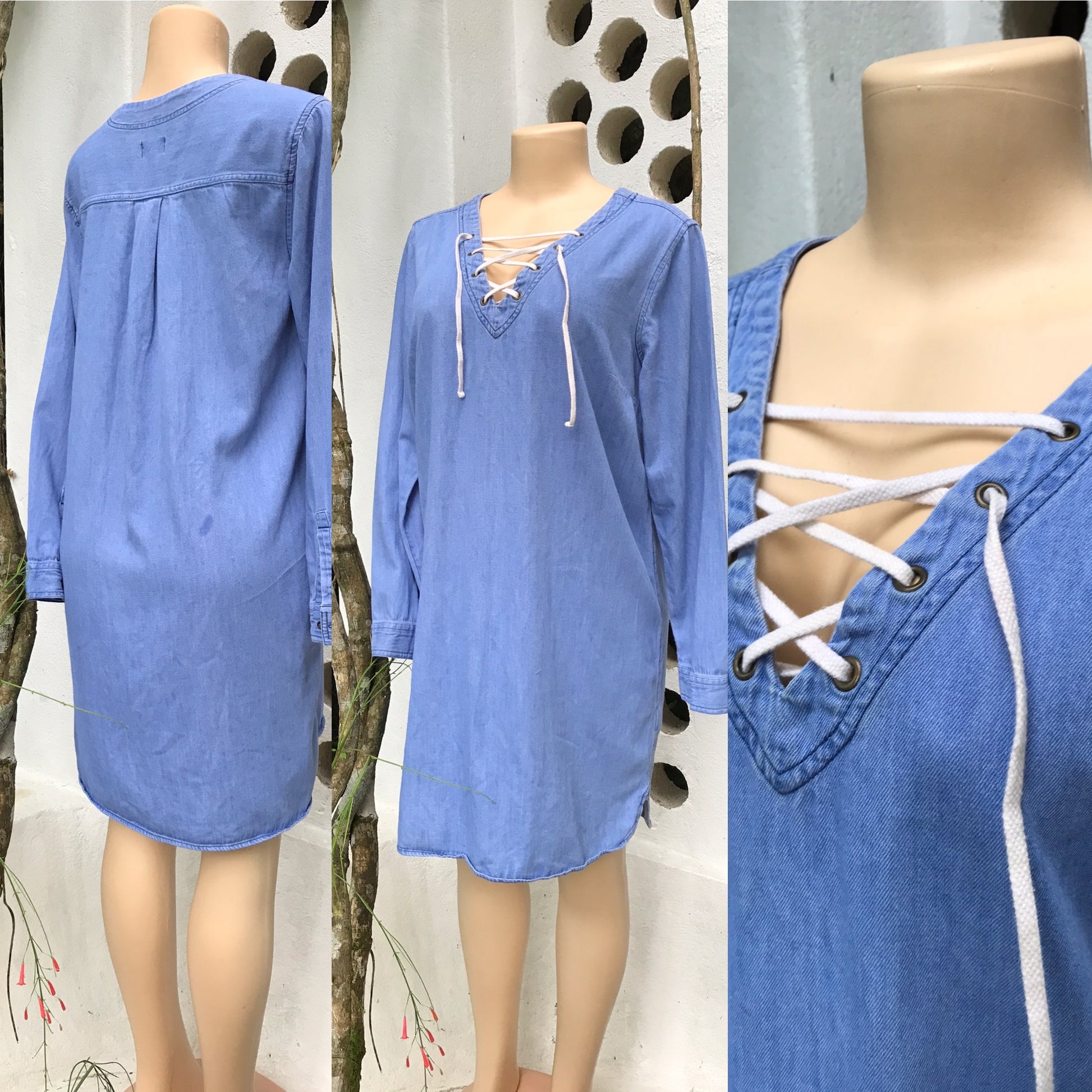 New Old Navy Light Denim Shirt-Dress
