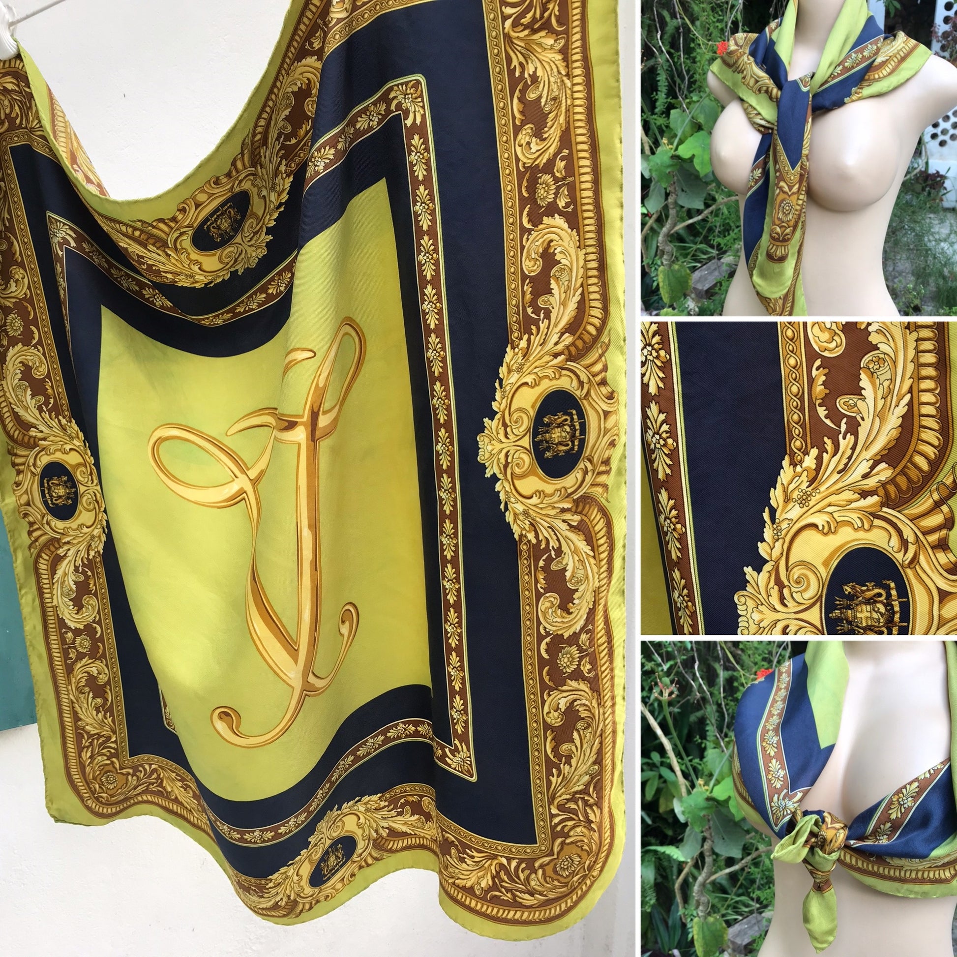 100% Silk Made in Italy Scarf
