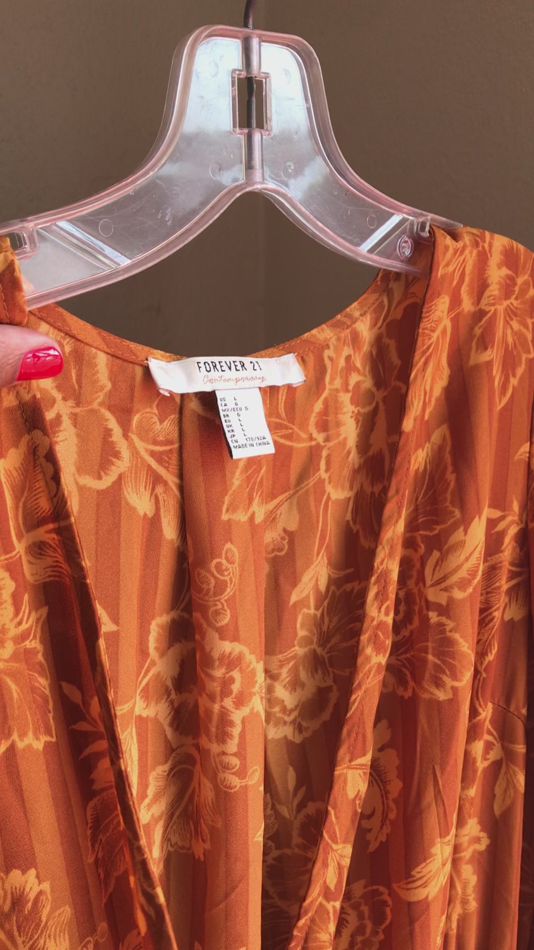 Forever21 Mustard Floral Maxi Dress Front Split