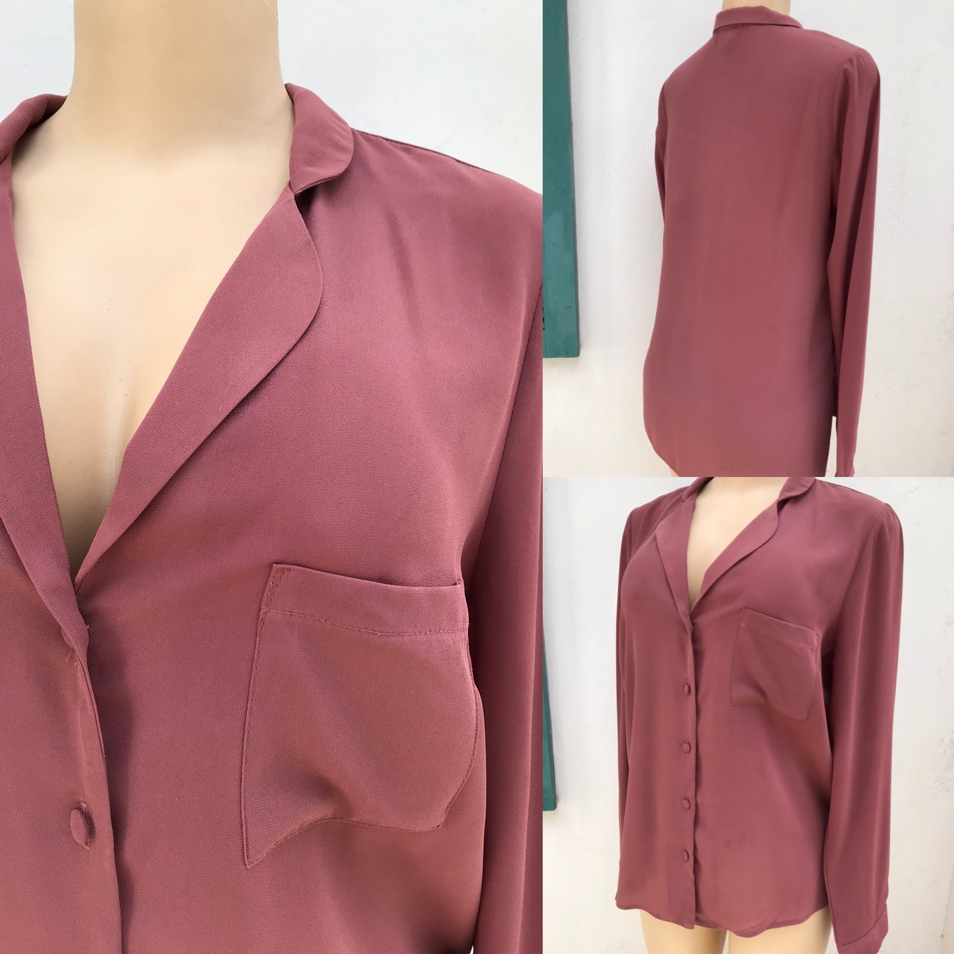 Blush Button Up Blouse