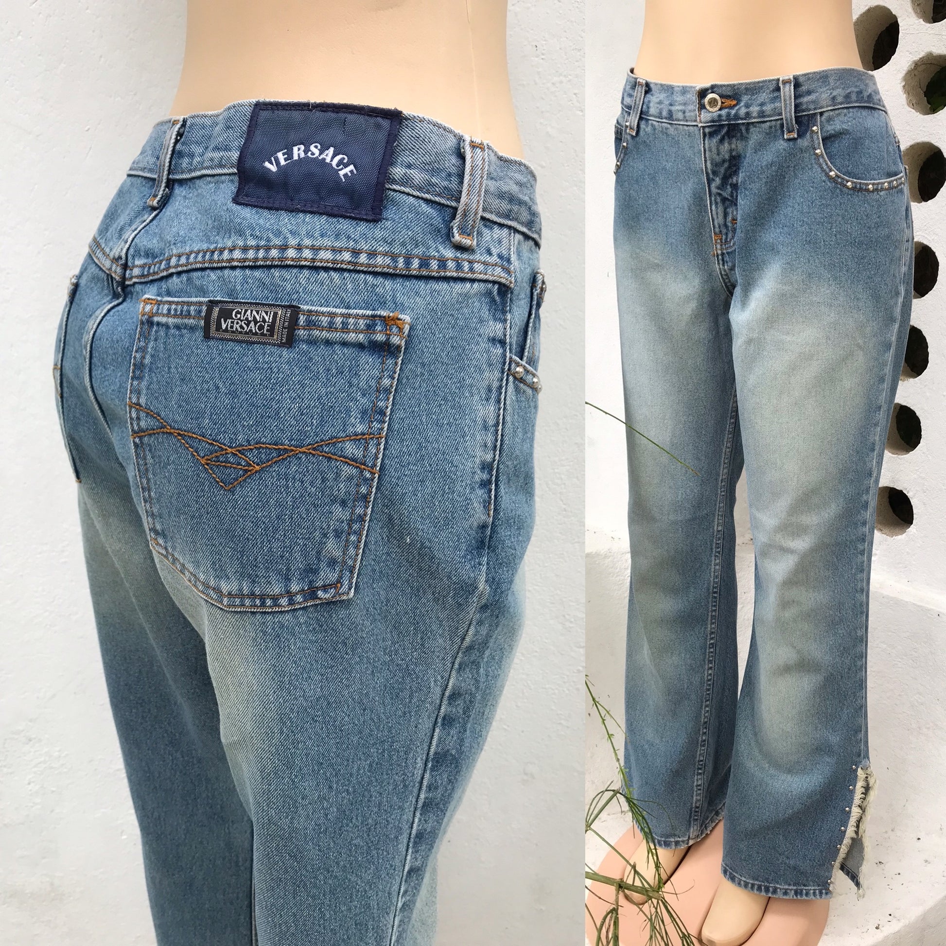 Retro Jeans with Versace Tags (not genuine)