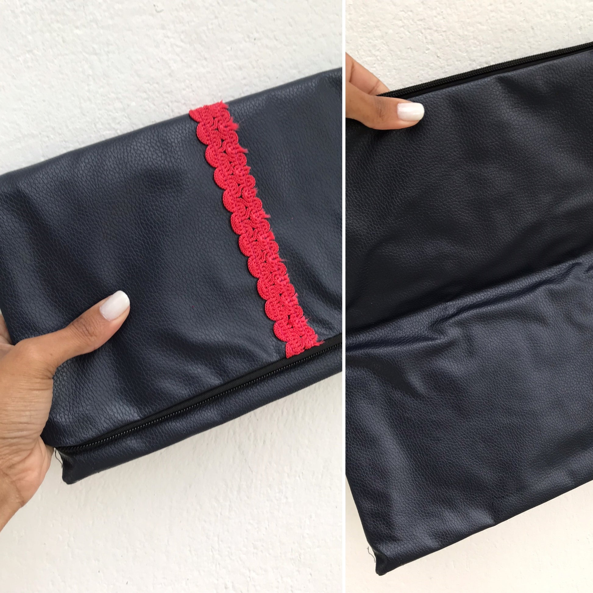 New Navy Clutch Purse Made in Jamaica