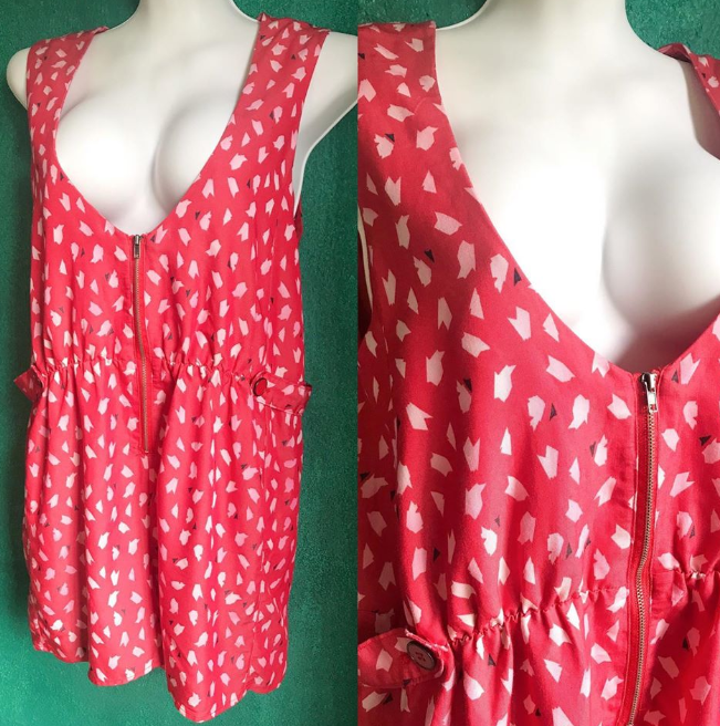 Pattern Sleeveless Romper