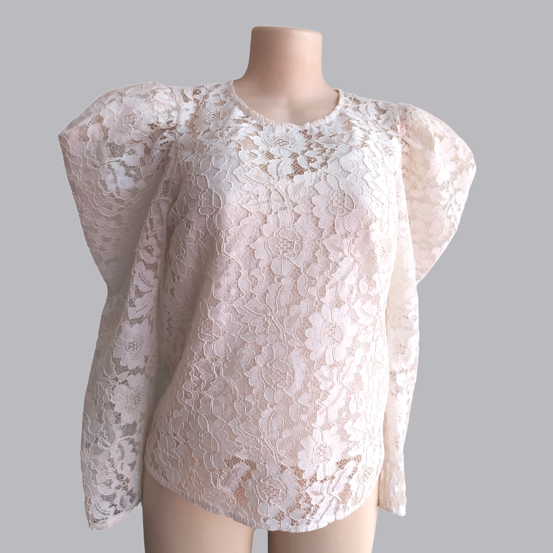 Express White Lace Top
