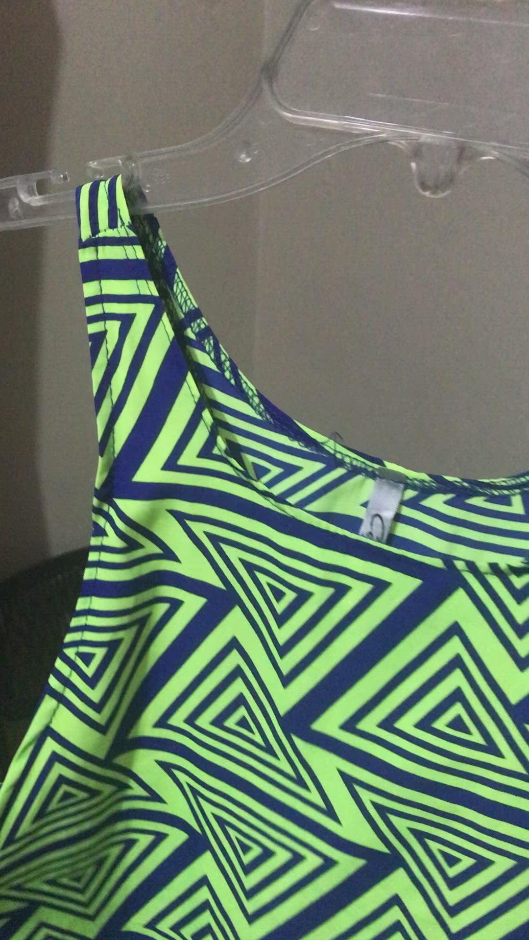 PLUS Neon Racer Back Top