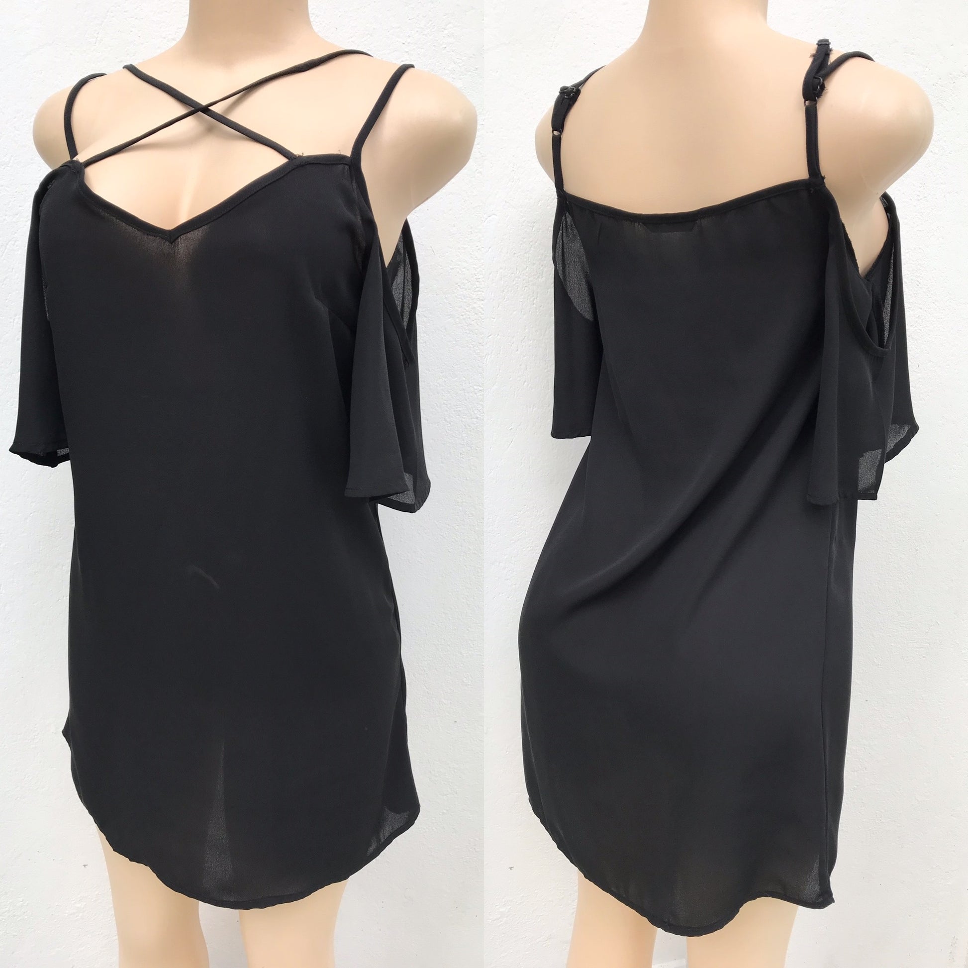 Shein Black Sheer Dress