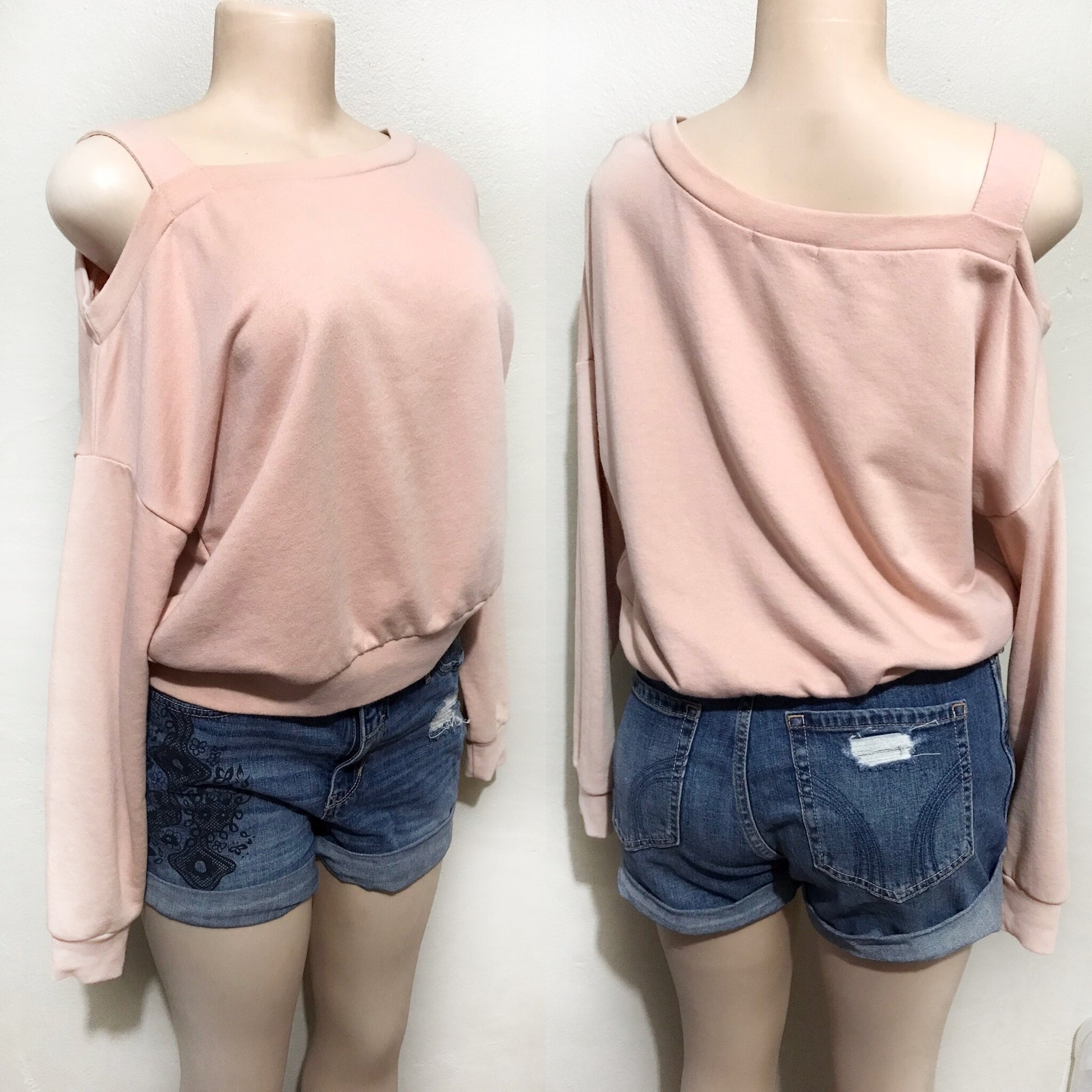 Forever 21 Dusty Rose Asymmetrical Sweater