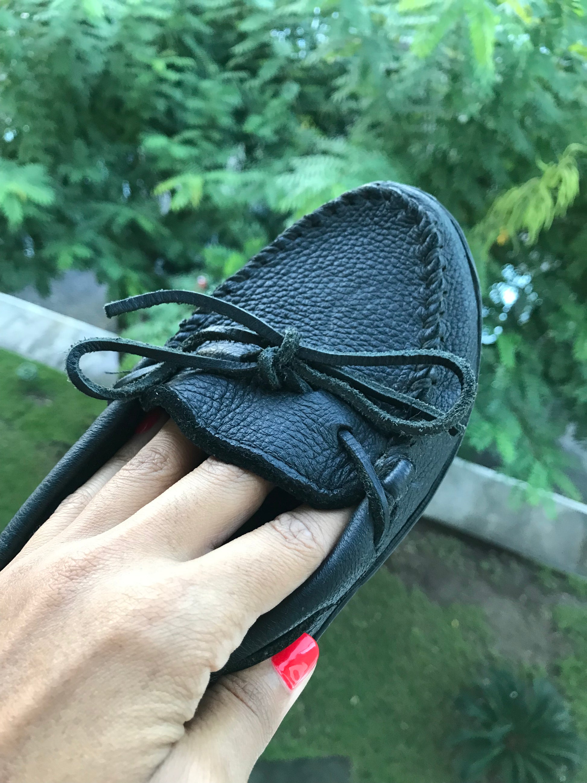 Minnetonka leather moccasins