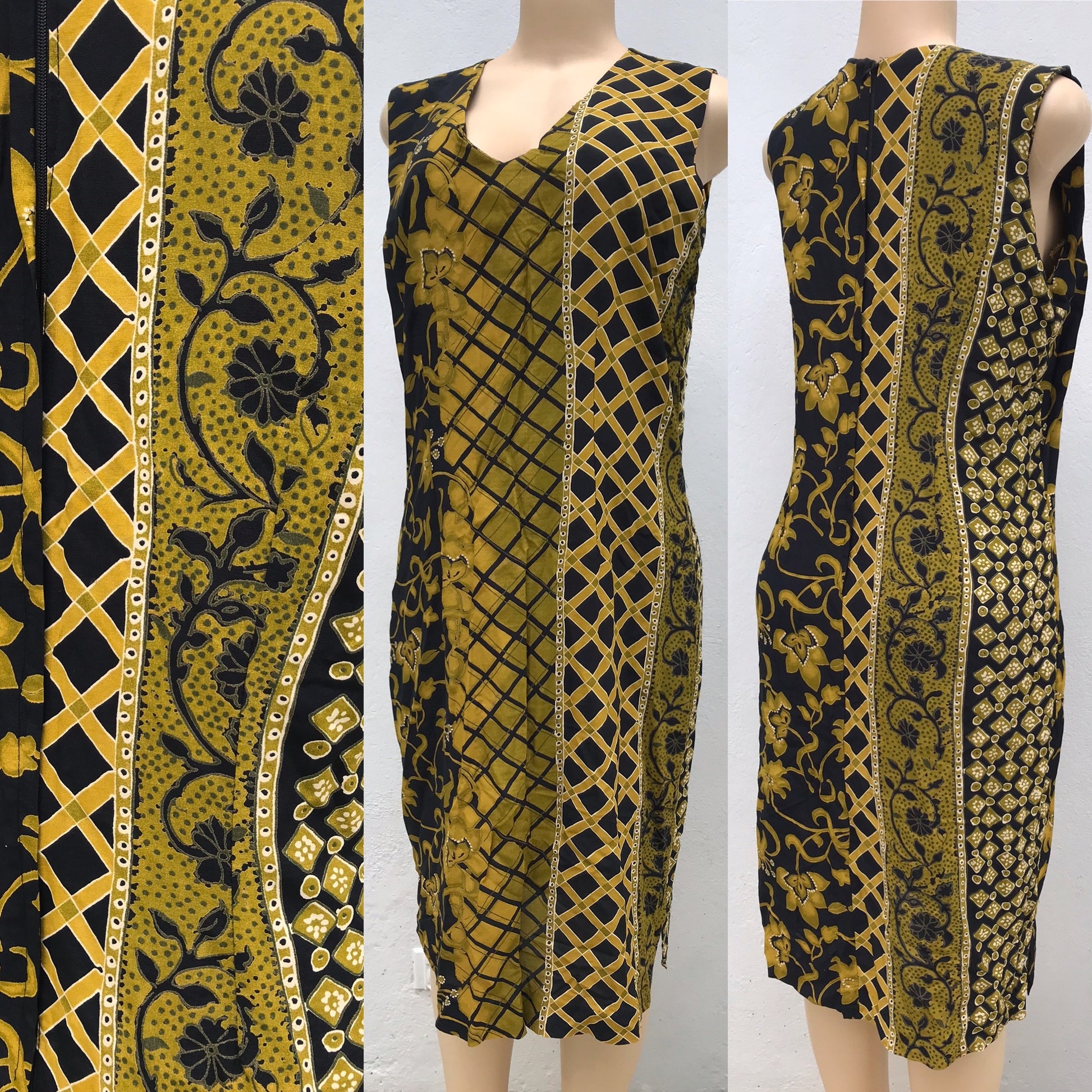 Retro African Print Sleeveless Dress