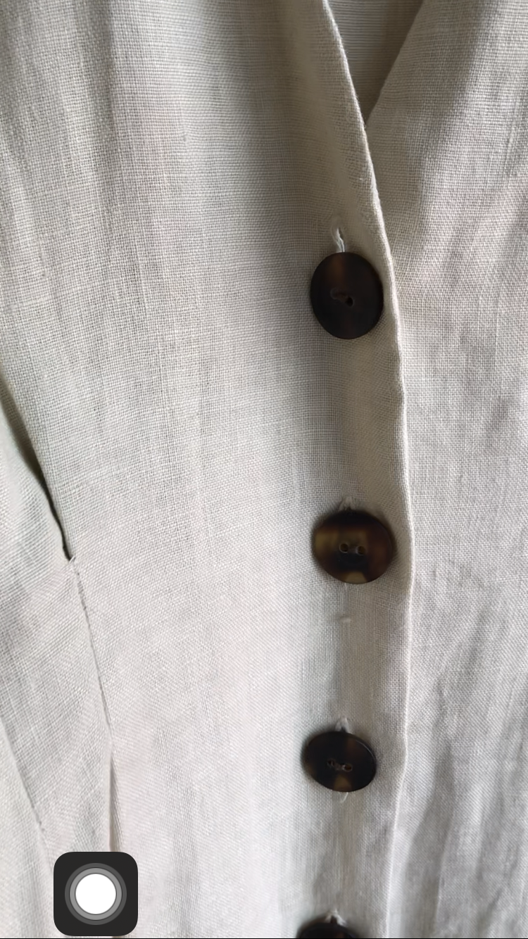 Zara Sand button down dress linen