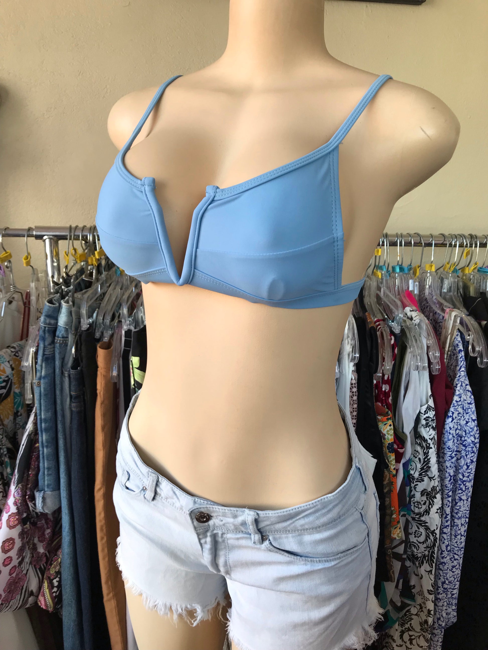 Blue Bikini Top - S