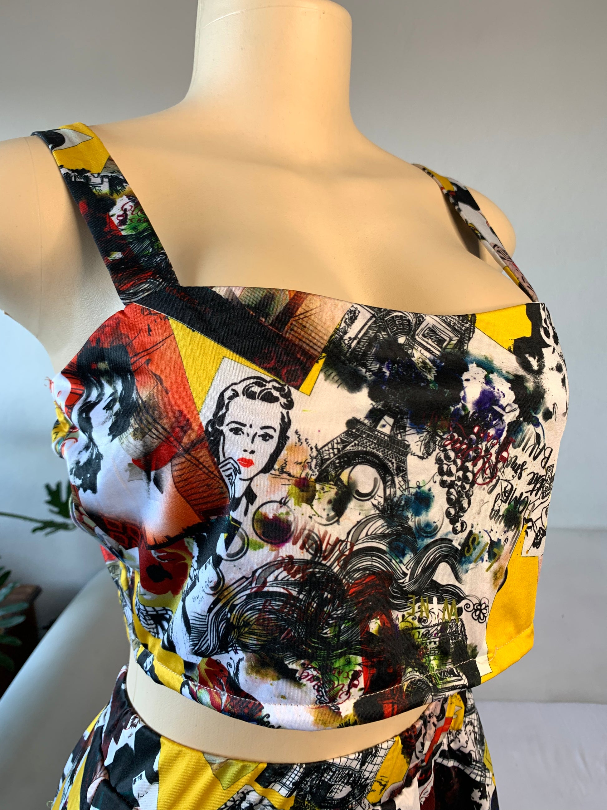 Pop Print Skort Set - M