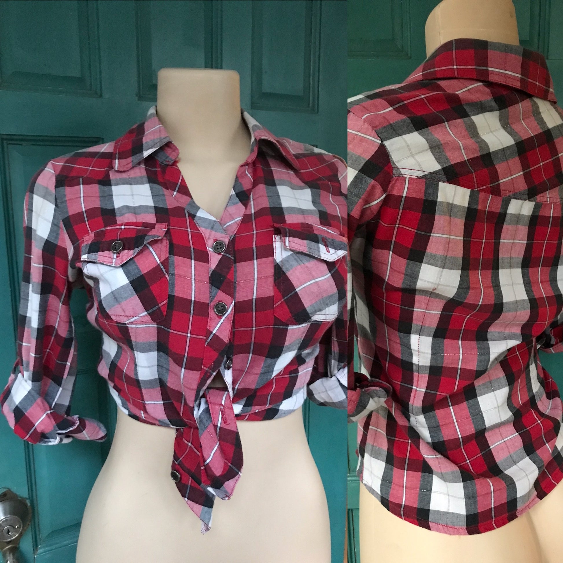 Red Lumbjack Button Down Shirt