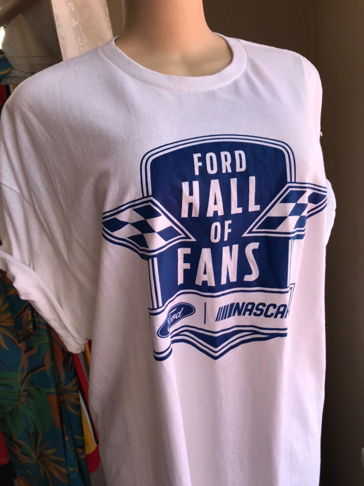 Nascar White Graphic Tee Unisex XL