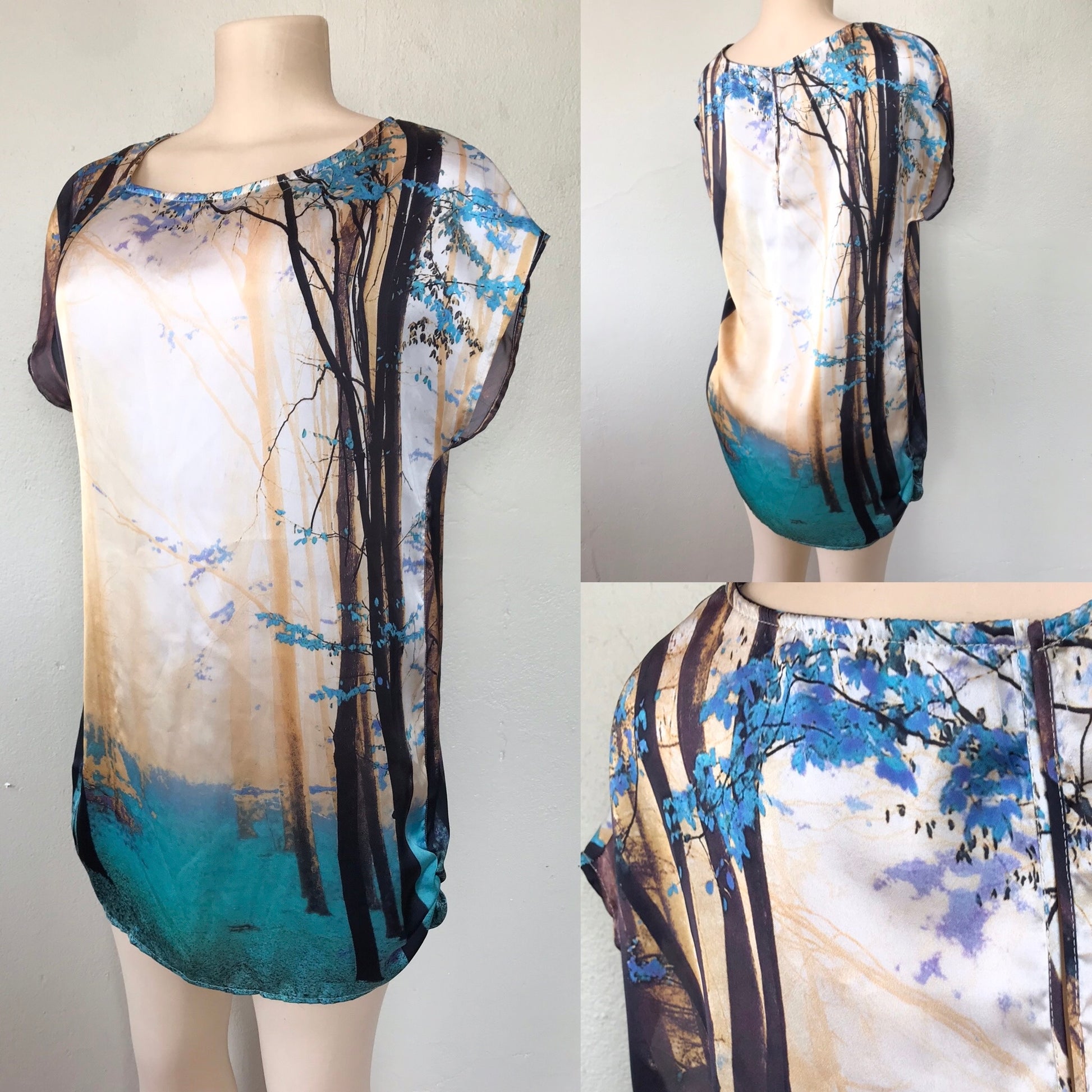 Silky Forrest Shirt / Dress Trees