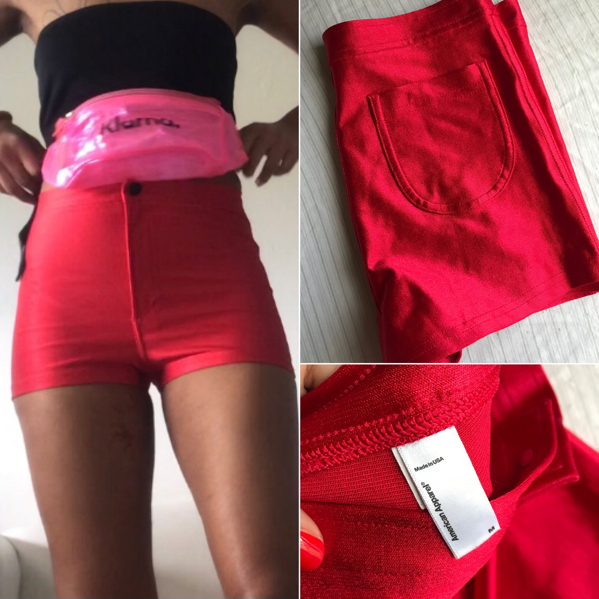 American Apparel Red Hot Pants - M (shorts)