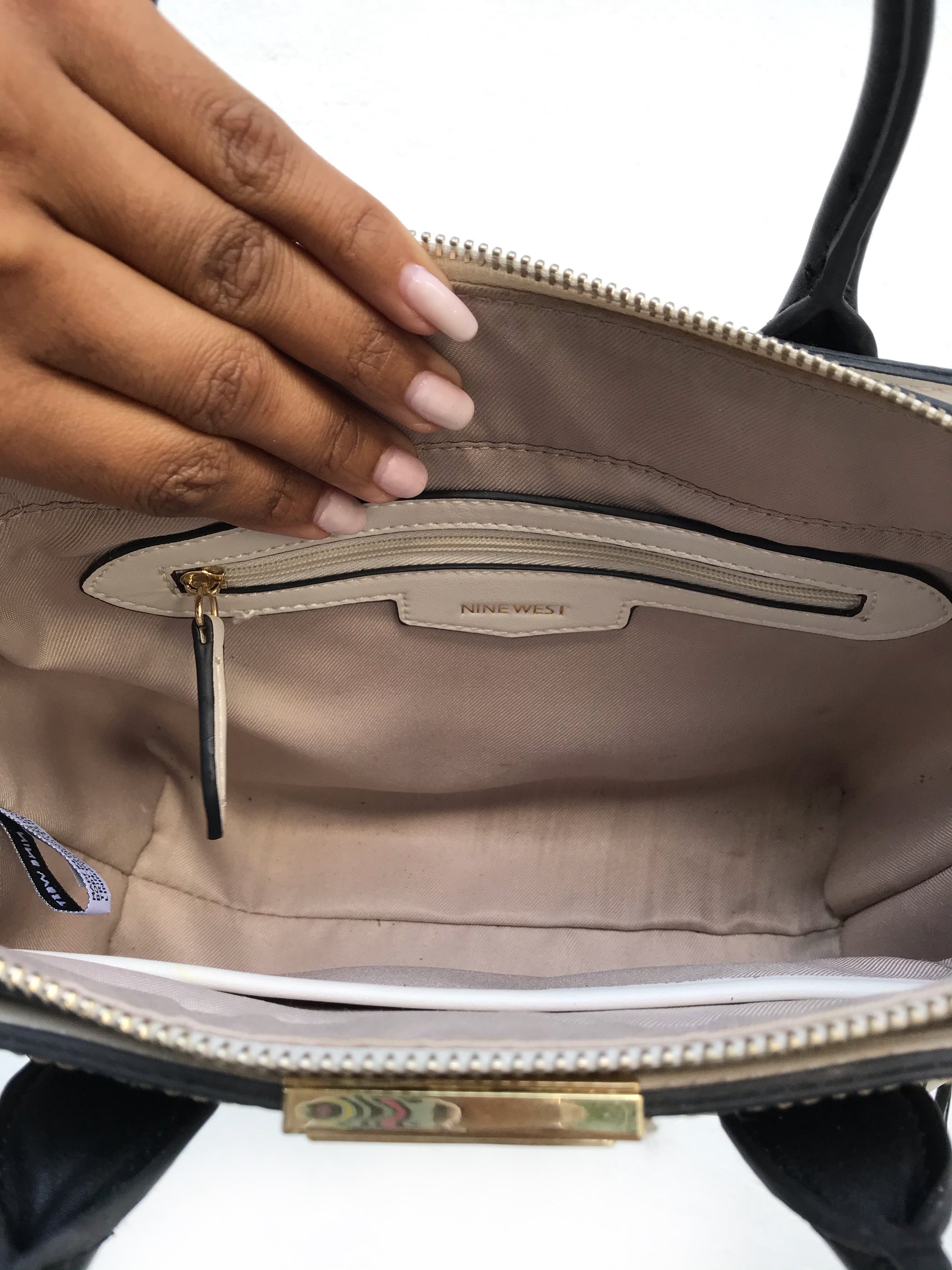 Nine West Cream Handbag Crossbody