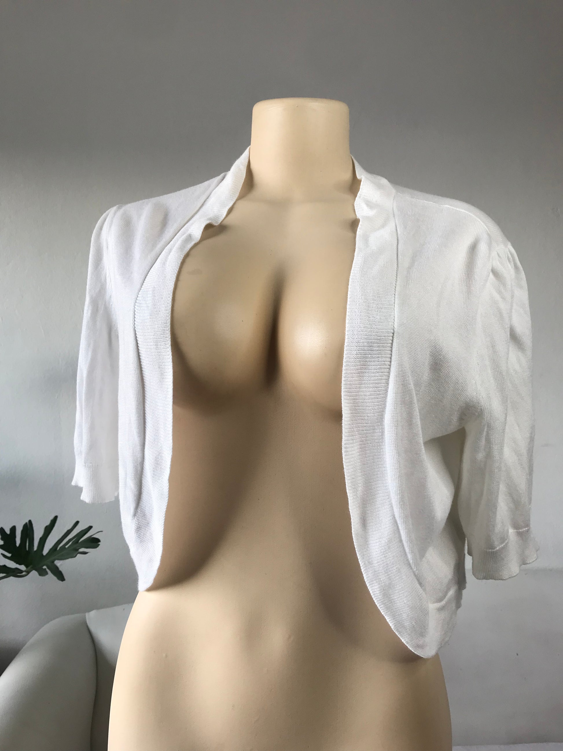 Ralph Lauren Little White Cardigan - M