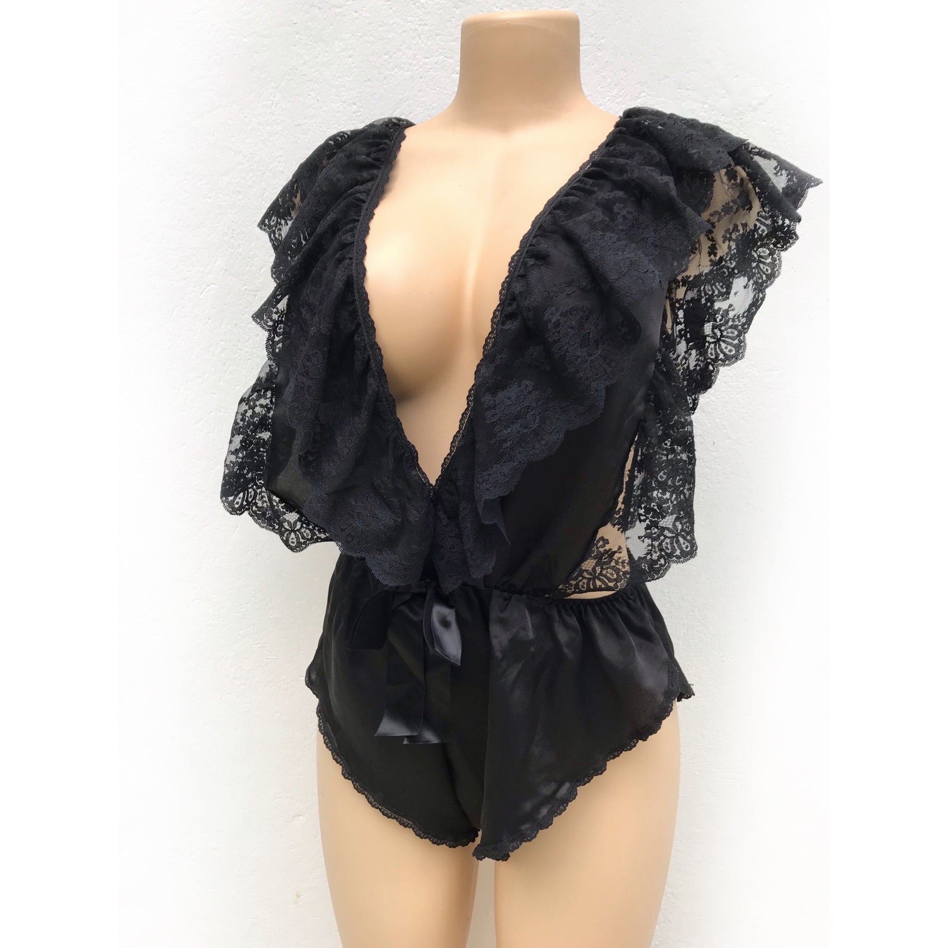 Vintage Victoria's Secret Black Silky Lingerie