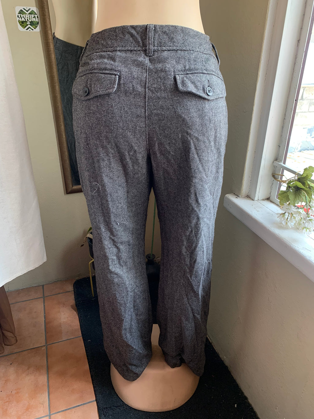 grey wide leg professional pants ::: Size 14 / L