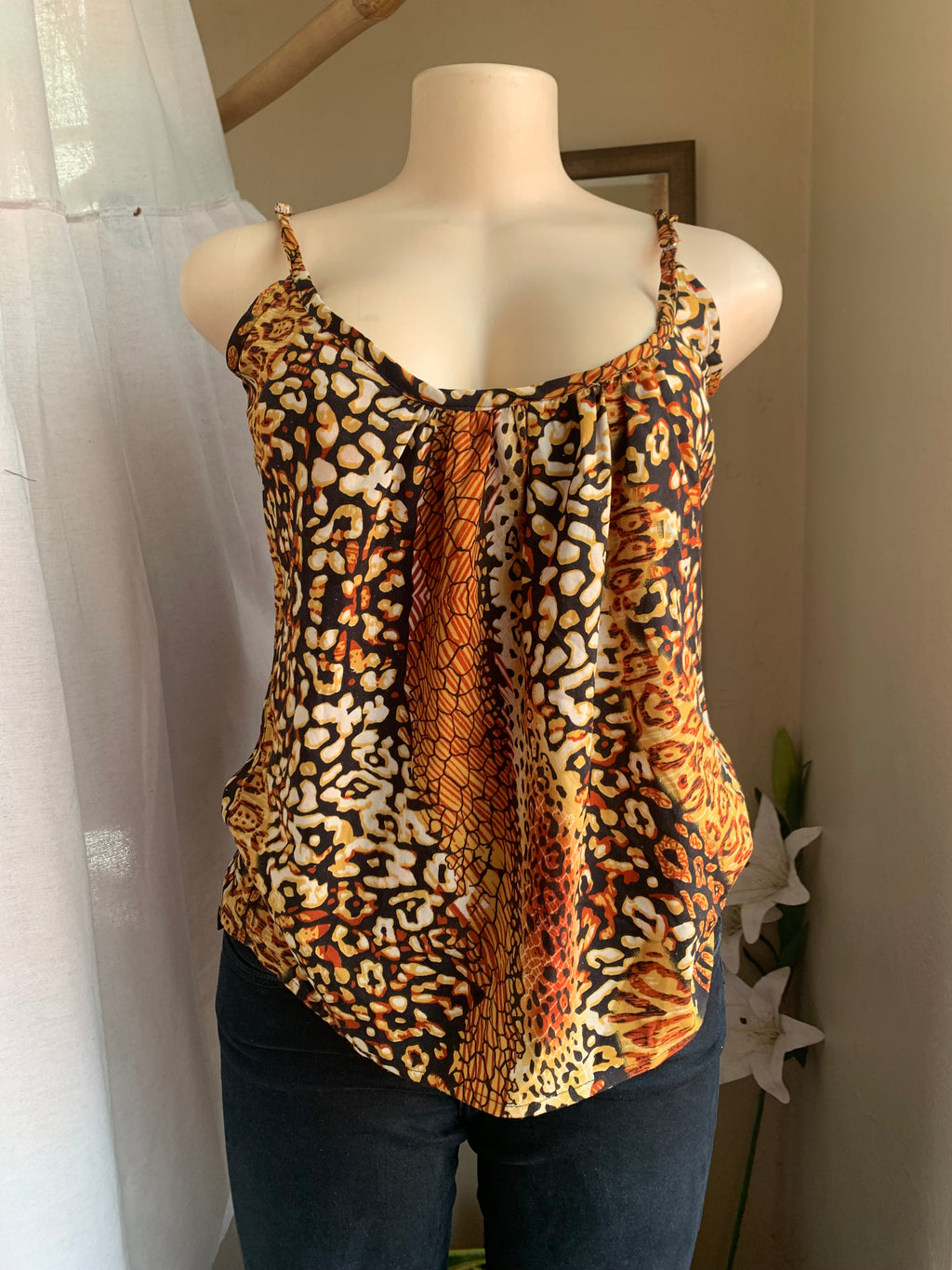 Animal print cami top … s/m