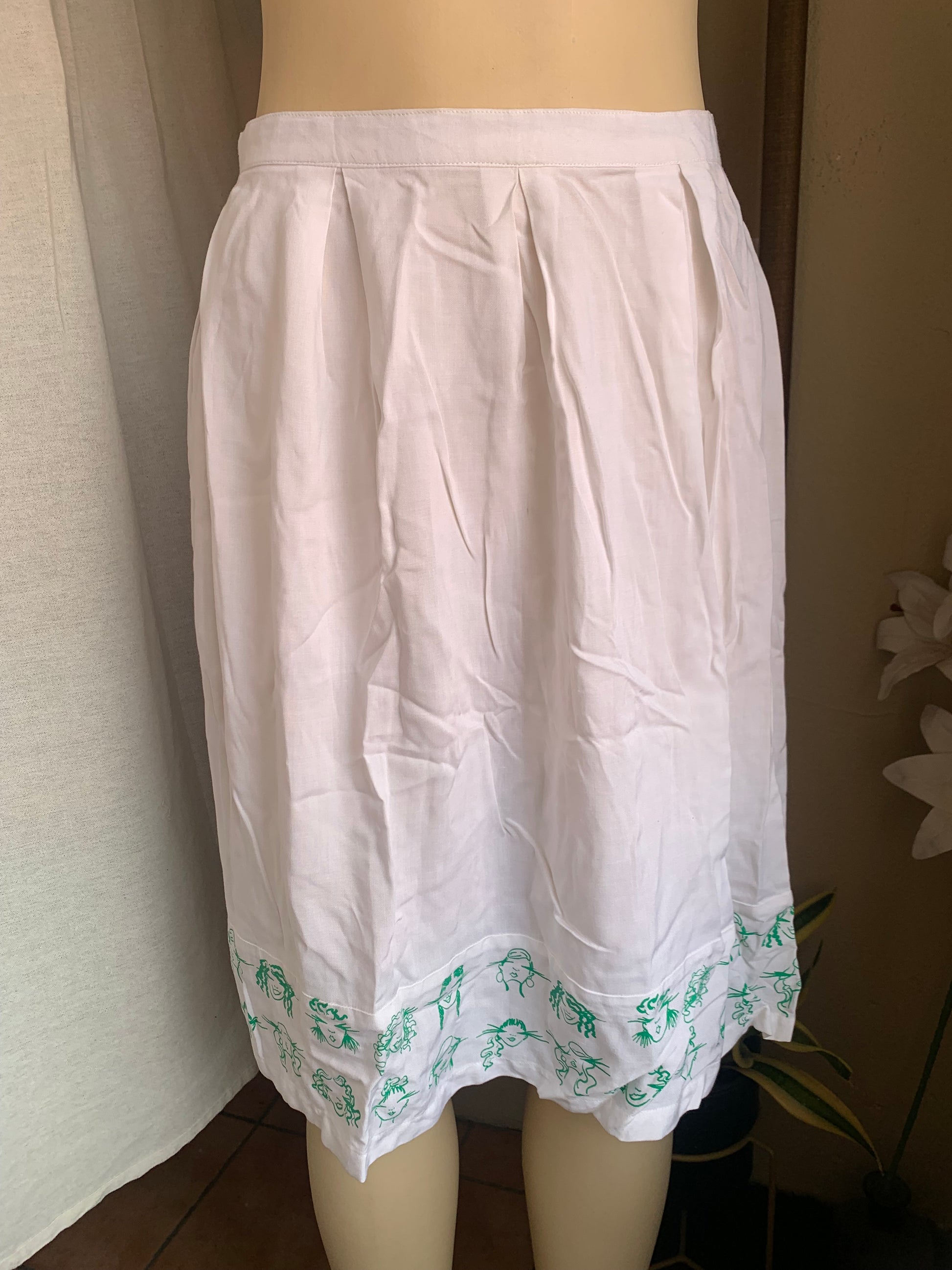 Jamaica made painted A-line skirt ,,, s