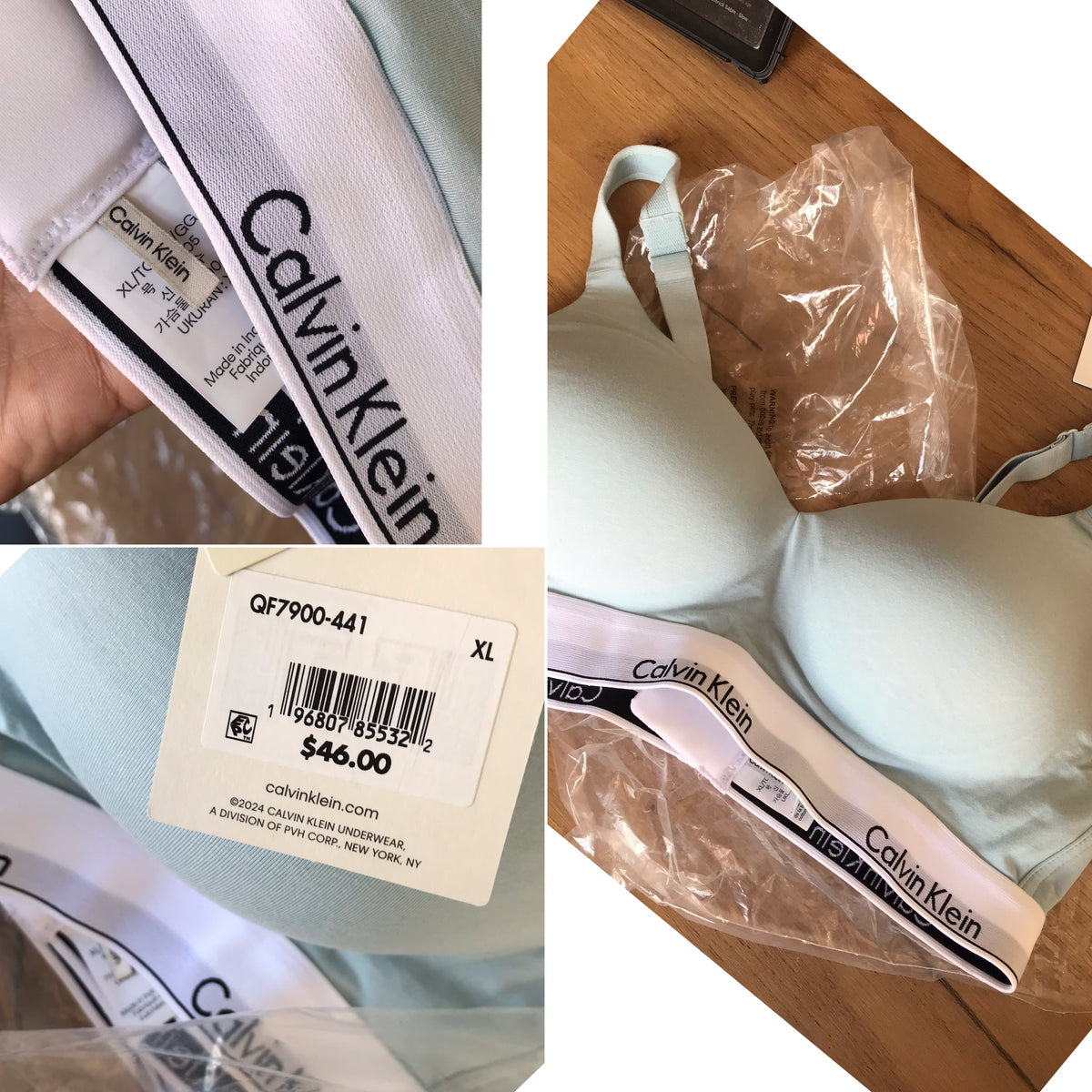 new tag Calvin Klein lift bralette .../XL