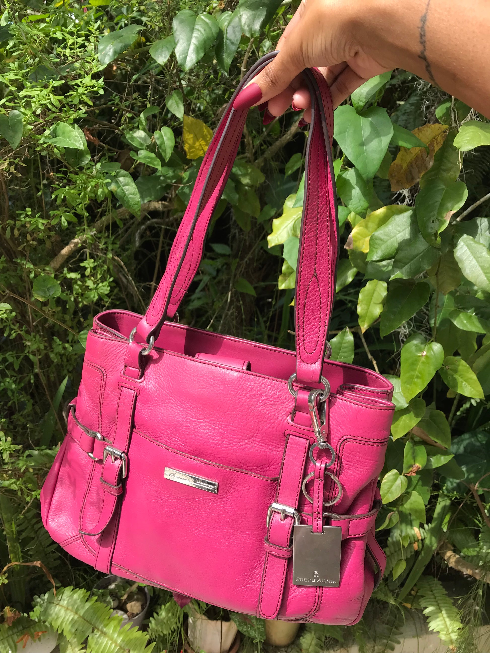 Retro Etienne Aigner 100% leather handbag