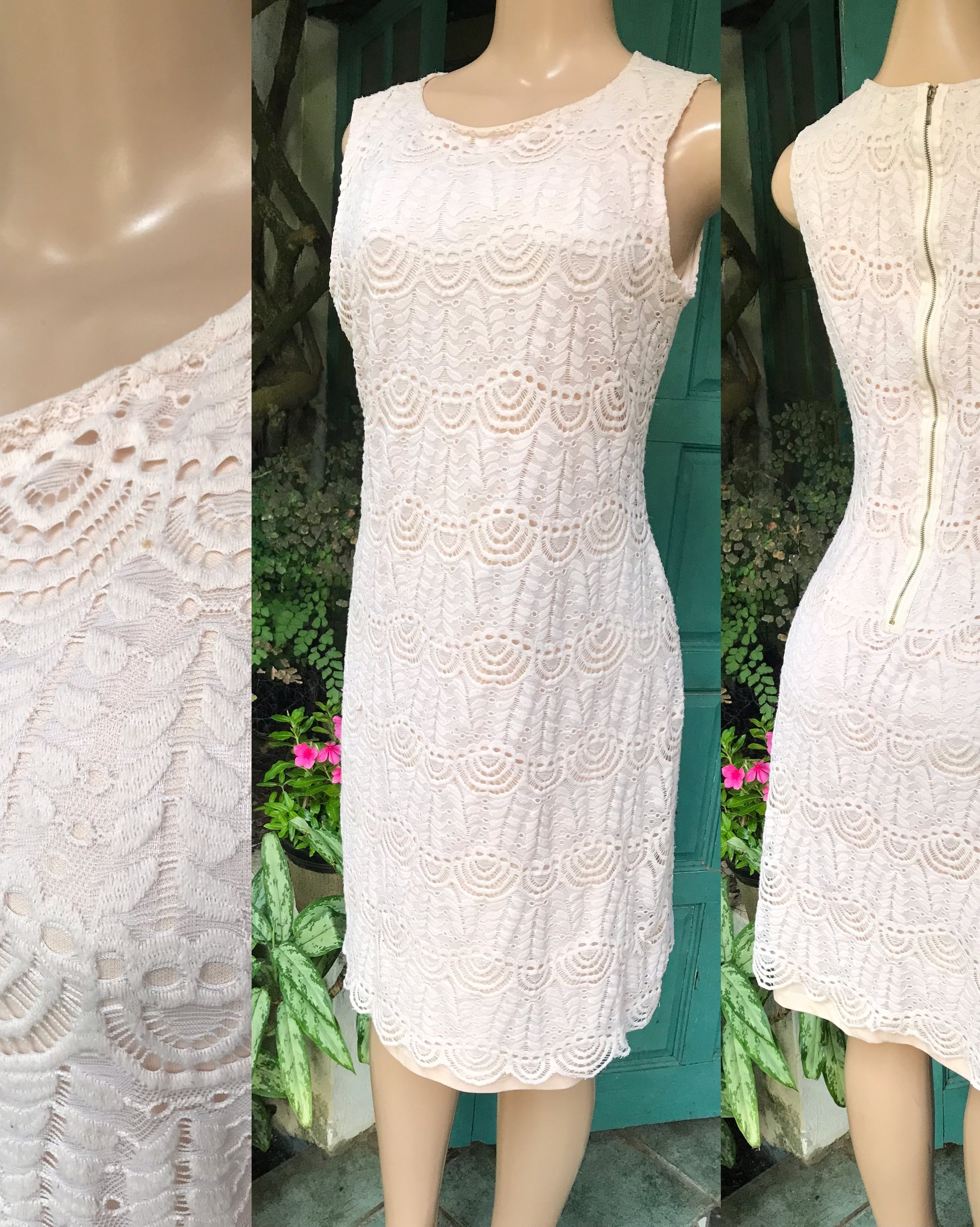 Cream lace professional dress  m