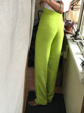 Load image into Gallery viewer, lime green high waist professional pants ::: xs/s
