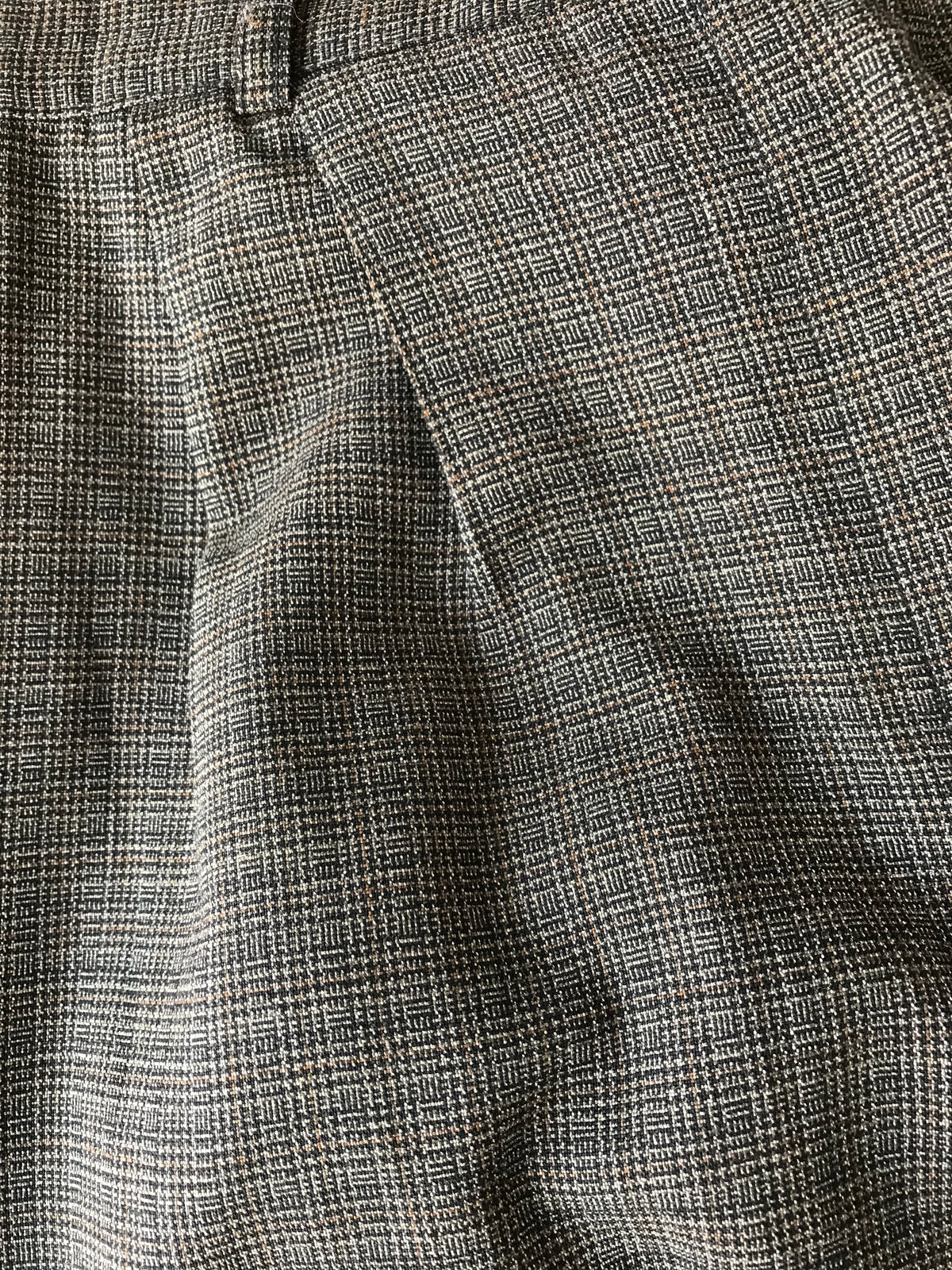 Vintage preppy plaid high waist professional pants ::: Size m ^^^