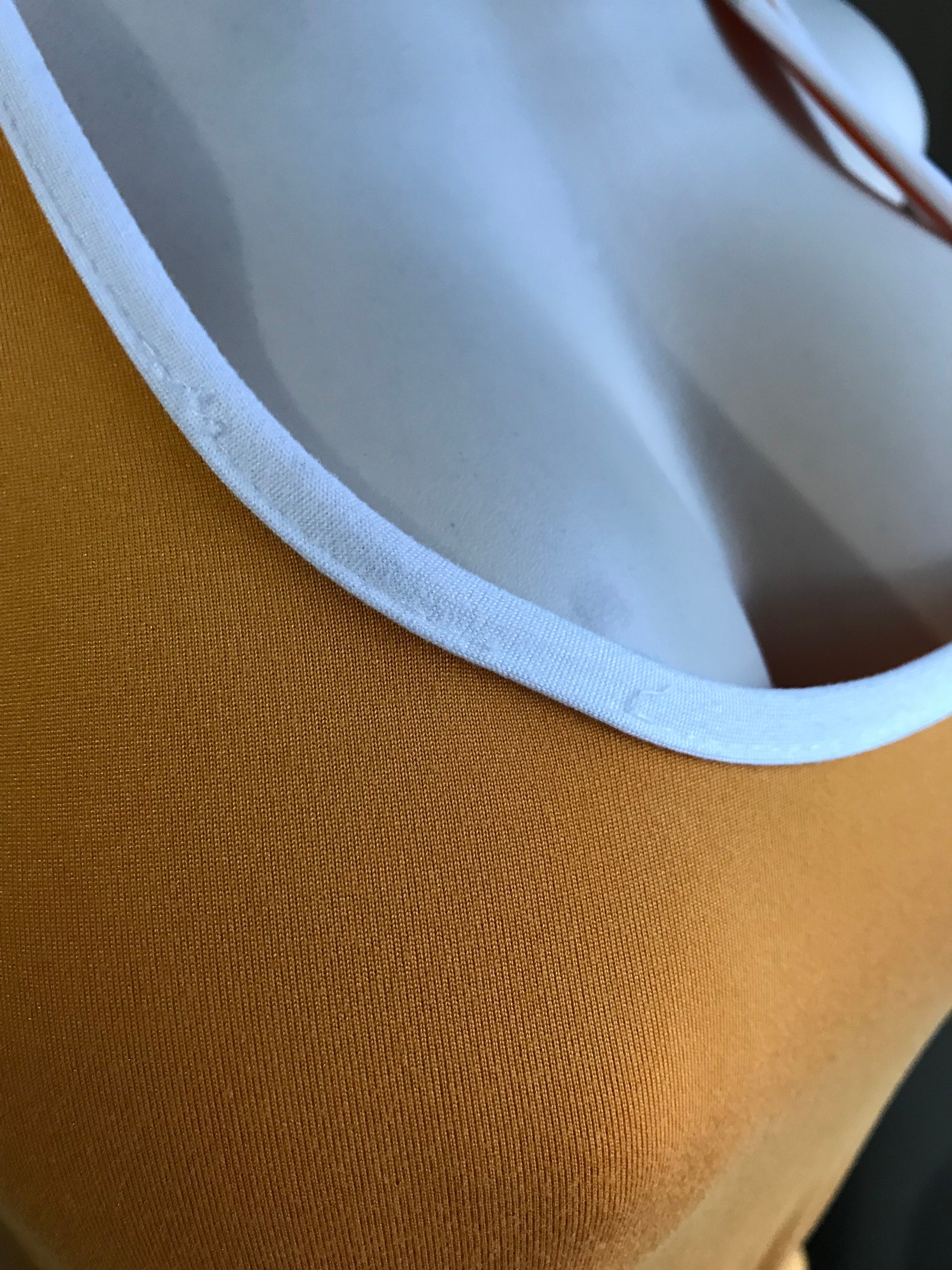 mustard romper draw string ~~~ M