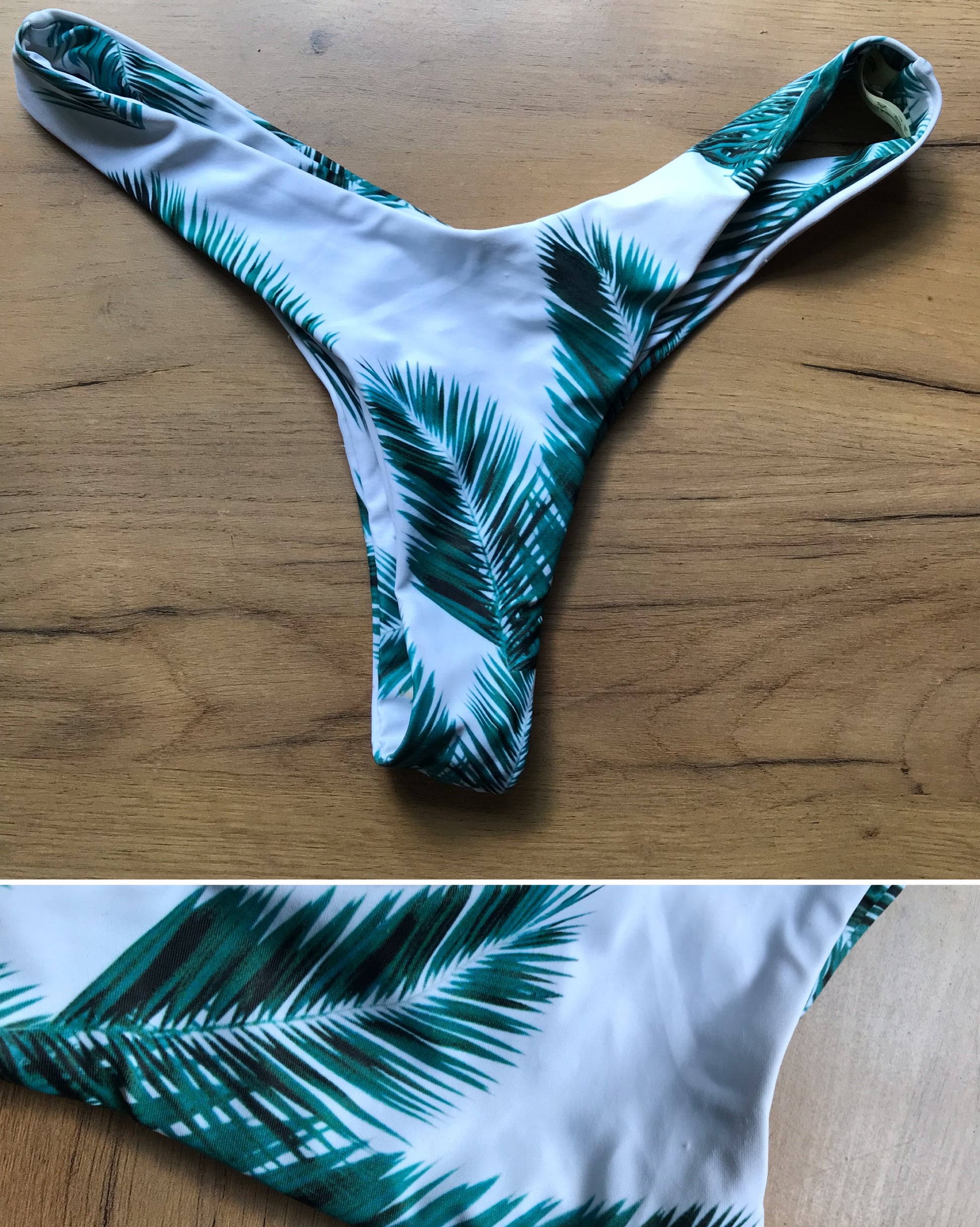 palm print bikini bottom . s