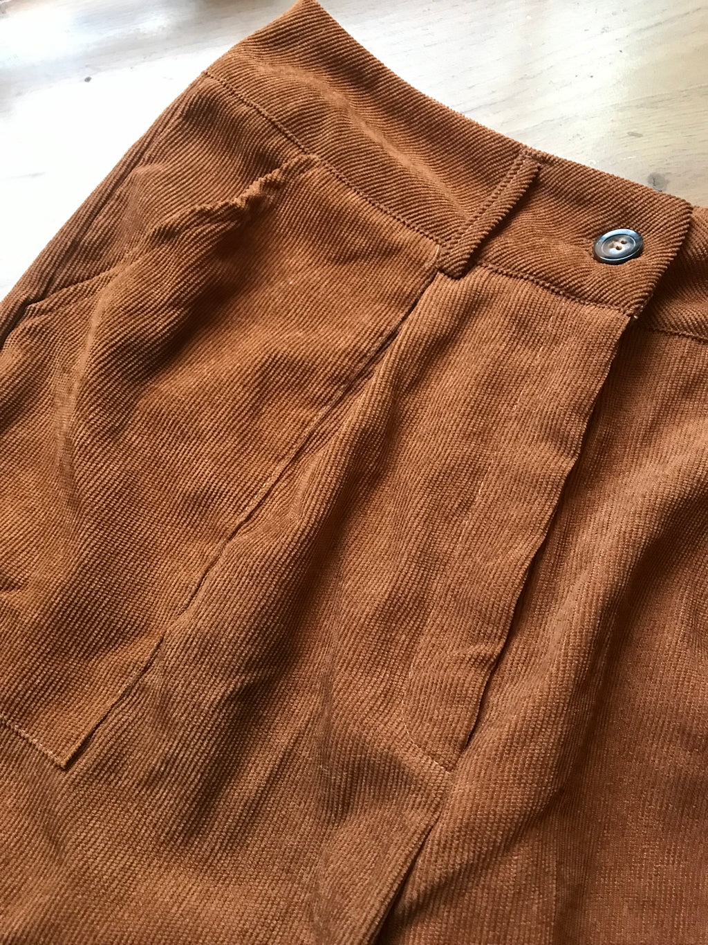 corduroy pants high waist light ::: m