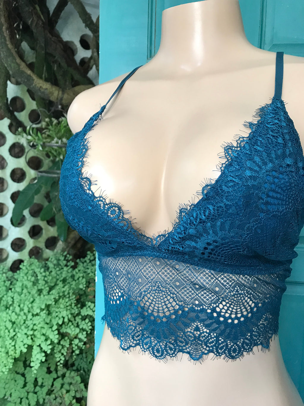 New Teal tank mesh lingerie lined . /XL