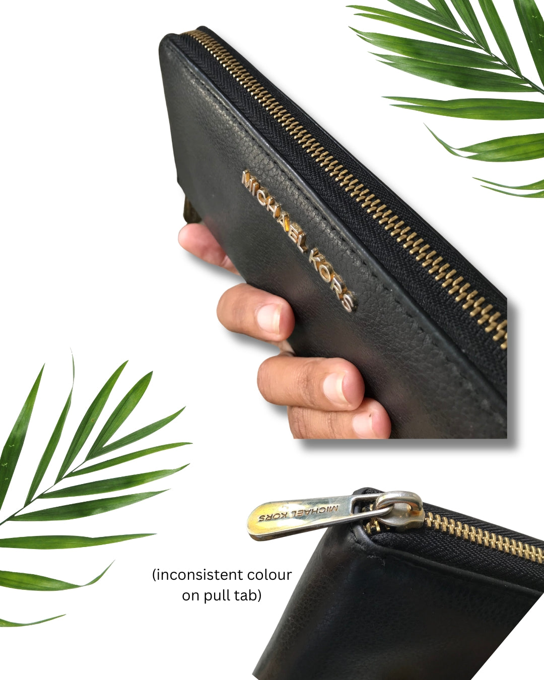 Michael Kors Black Leather Wallet ***