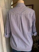 Load image into Gallery viewer, Old navy boyfriend style cotton shirt … fits up to L ,,,
