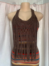 Load image into Gallery viewer, Brown tassle maxi dress /slll
