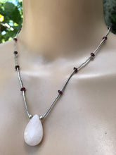 Load image into Gallery viewer, New silver gem necklace *** rose quartz (TNJ original)
