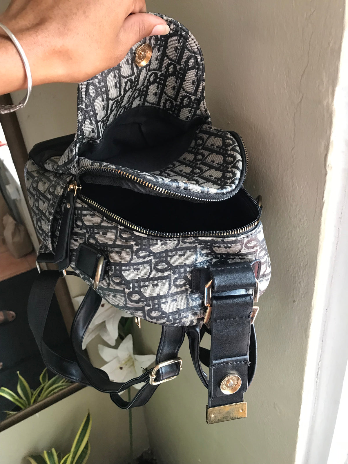 Mini backpack dior black