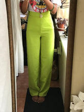 Load image into Gallery viewer, lime green high waist professional pants ::: xs/s
