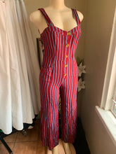 Load image into Gallery viewer, Free People stripped jumpsuit ~~~ s-m
