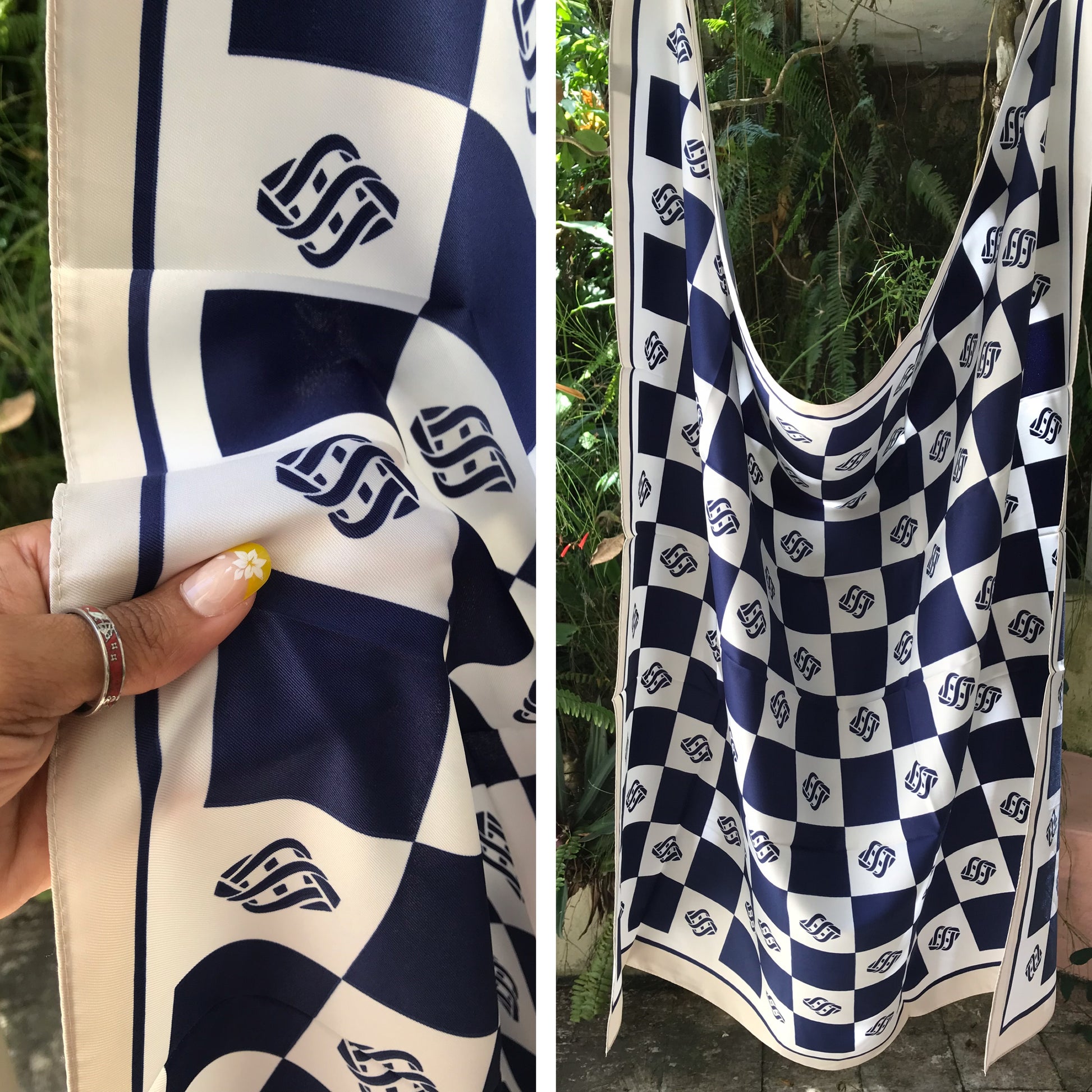 new large size silky scarfs for styling : head/bag/belt : colours vary