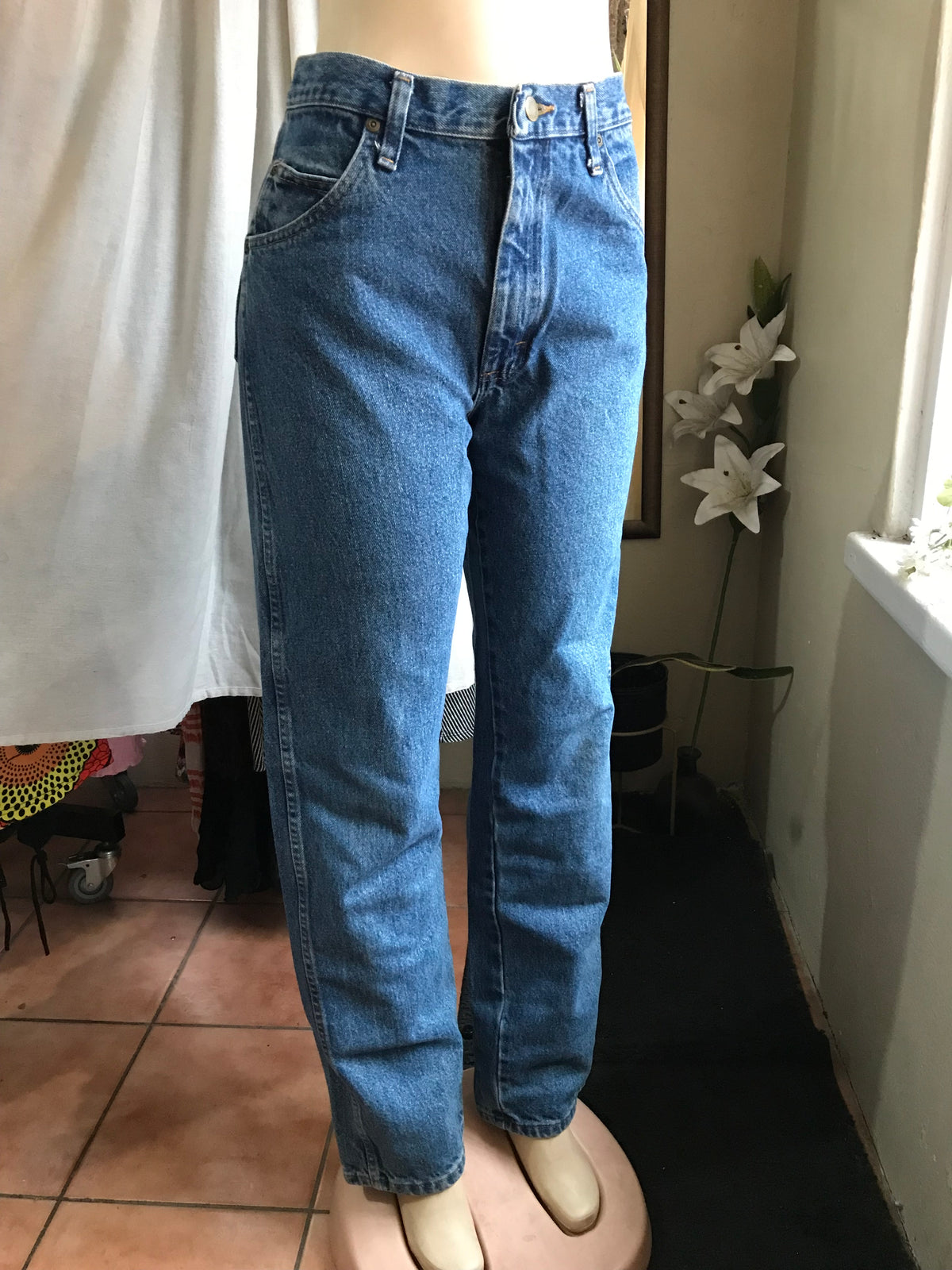 wrangler vintage mom jean blue w32 / m length 32