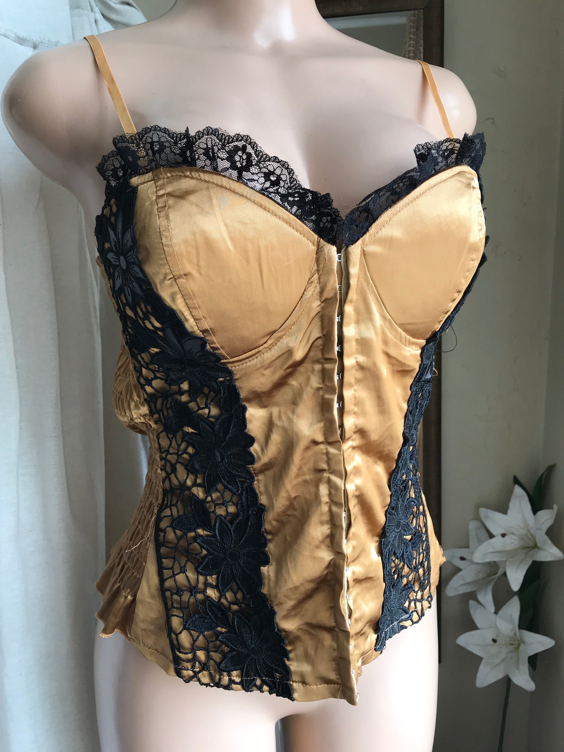 black and gold corset  ... m
