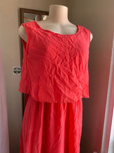 Load image into Gallery viewer, new tag Pink Peach Maxi dress with back cut out L
