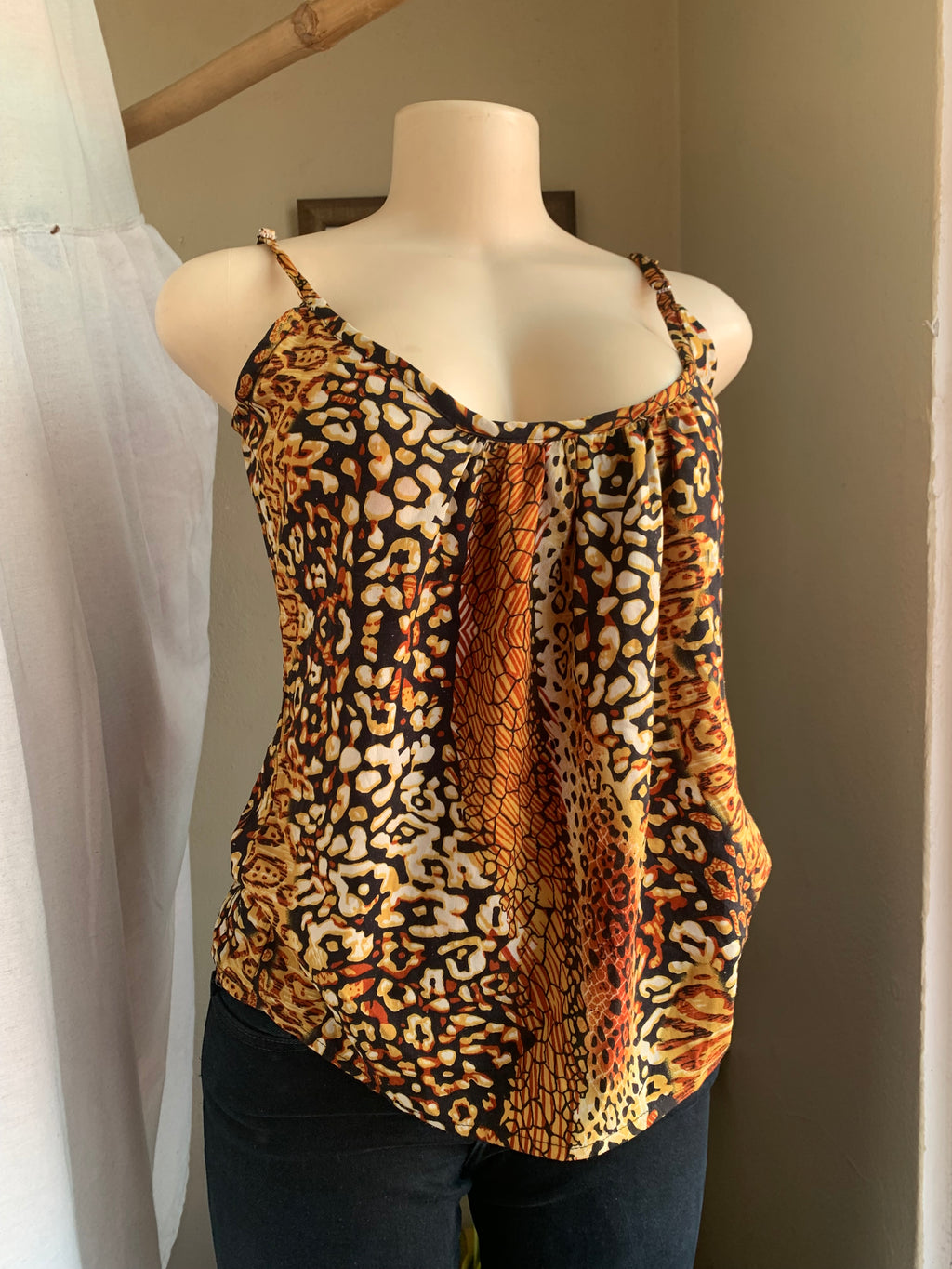 Animal print cami top … s/m