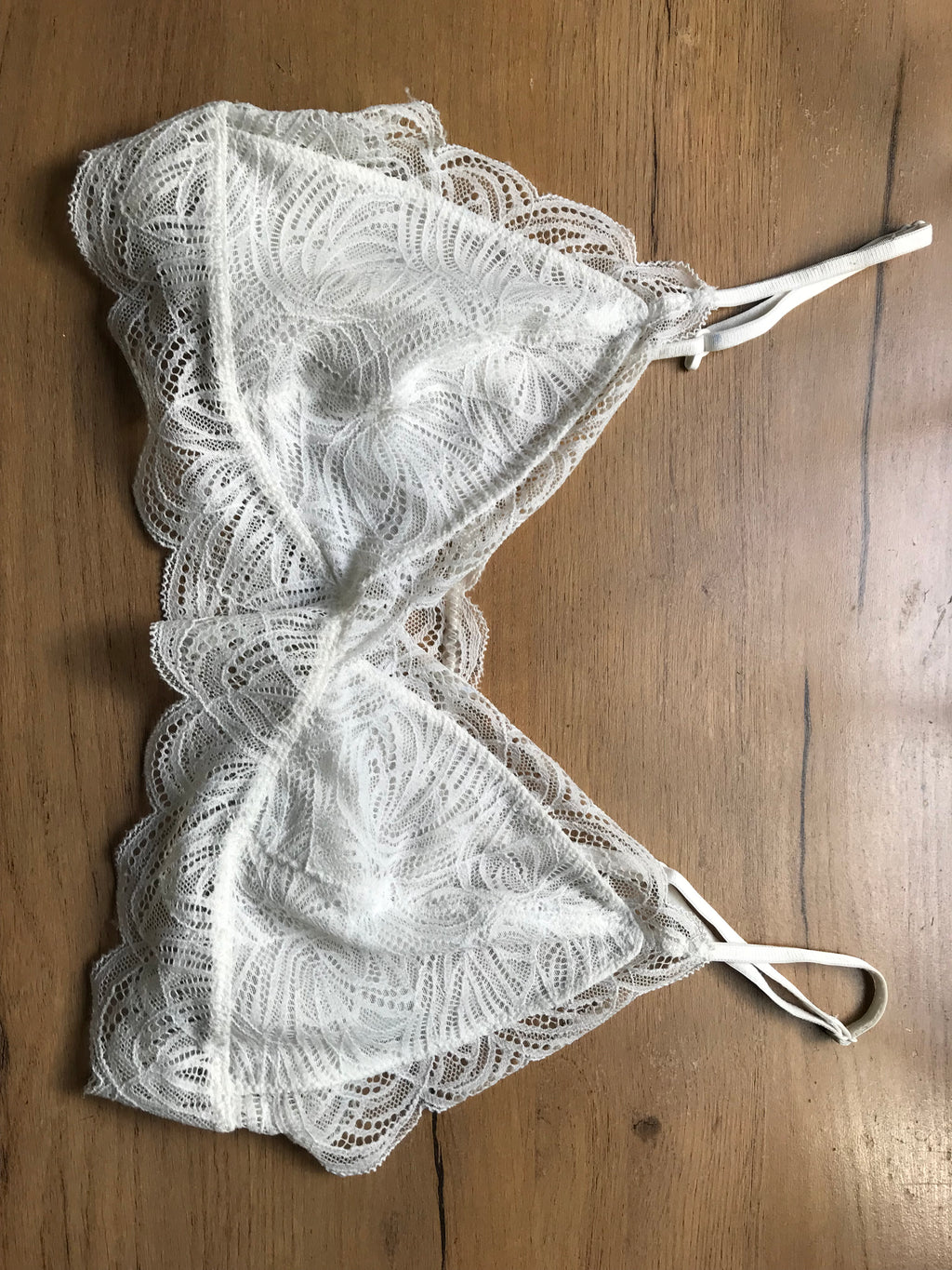 White Lace Bralette ... M